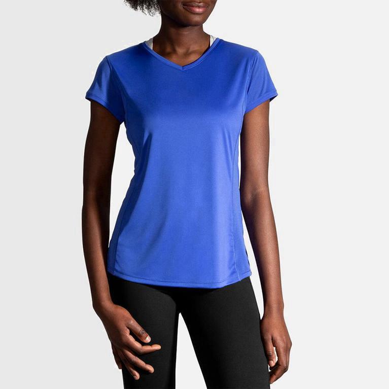 Brooks Stealth - Camisetas Manga Corta Mujer - Azules (TQWM-16724)